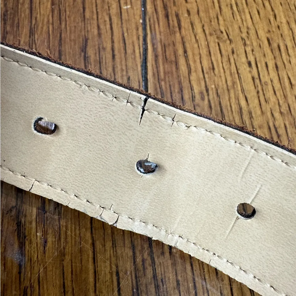 Genuine Leather Guatemala Woven Belt Boho Ethnic Size Large Boho Western Belt Brown - Image 7