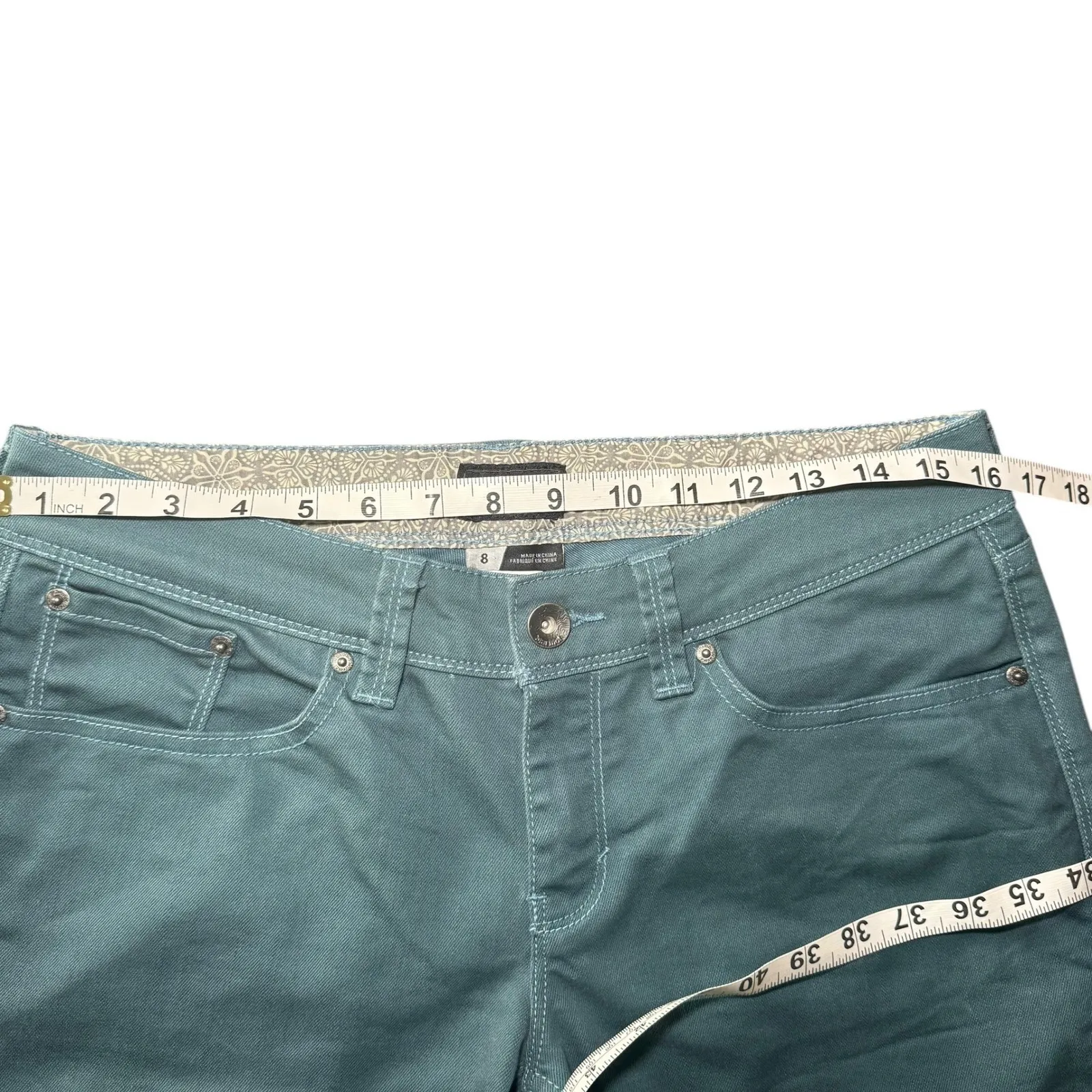 Marmot Women's Size 8 Teal Straight Leg Pants Outdoor Casual Everyday‎ Wear - Image 9