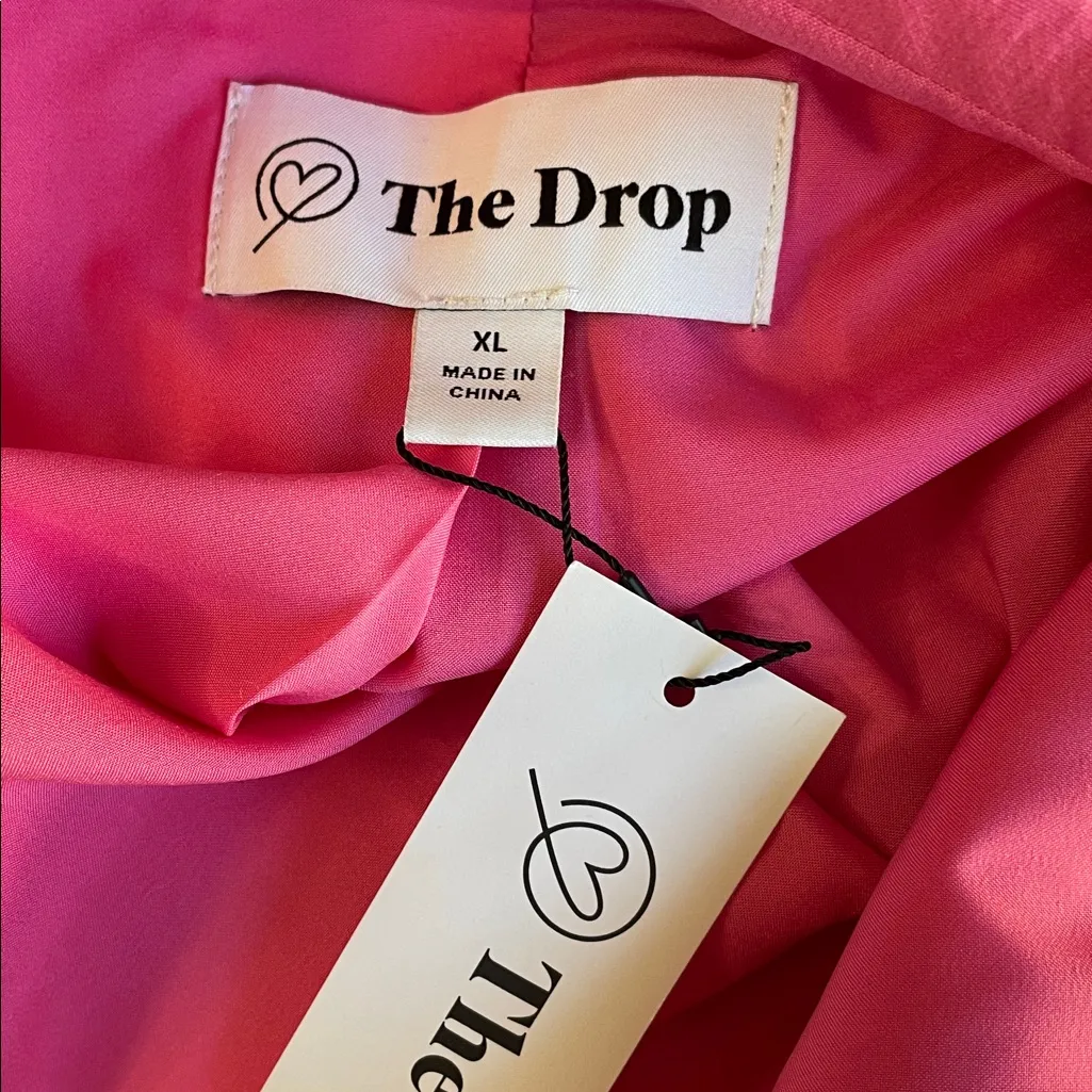 The Drop Blake Long Blazer in Rose Pink Size XL - Image 6