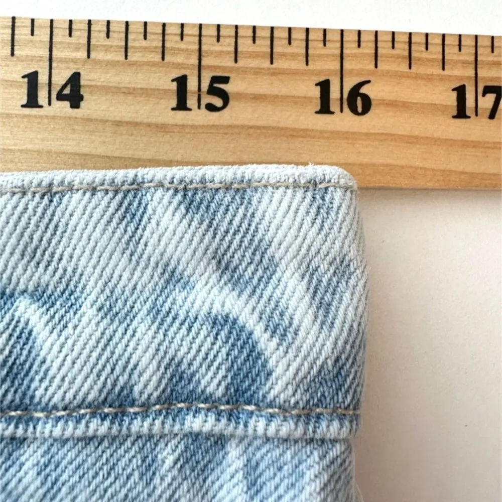 ZARA Skirt Womens Large Denim Midi Light Wash Slit🩵 - Image 13