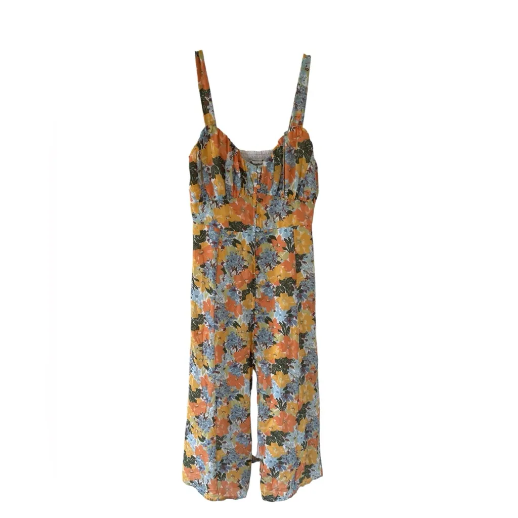 Abercrombie & Fitch Yellow Floral Midi Dress - Image 7