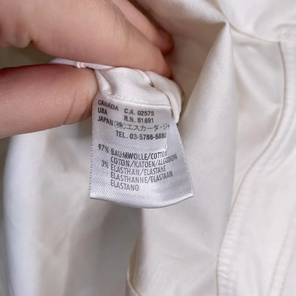 ESCADA White Zip Up Jacket Blazer Size 40 US 8 - Image 6