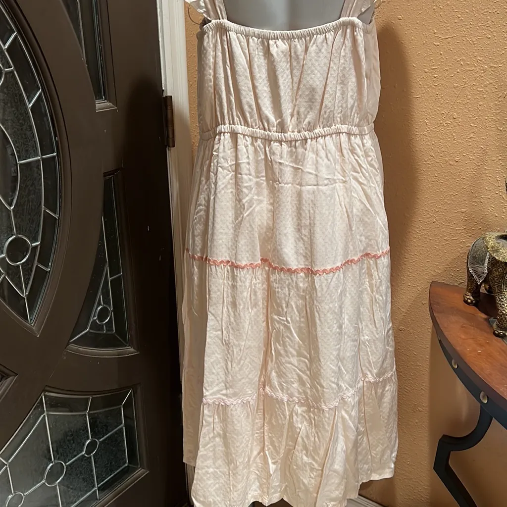 LC Lauren Conrad beige long dress - Image 5