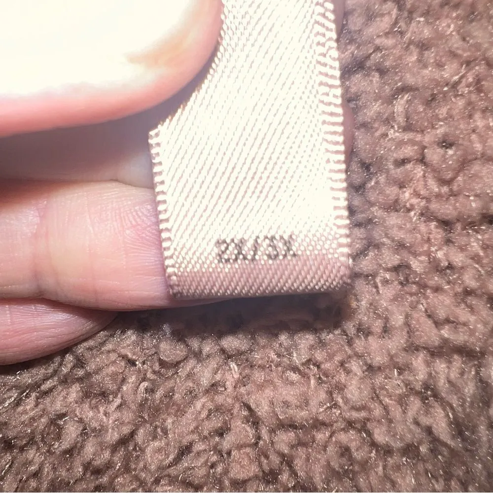 SKIMS 2X/3X Fuzzy Comfy Pants High‎ Waisted with Tie Camel Color Soft Stretchy - Image 5