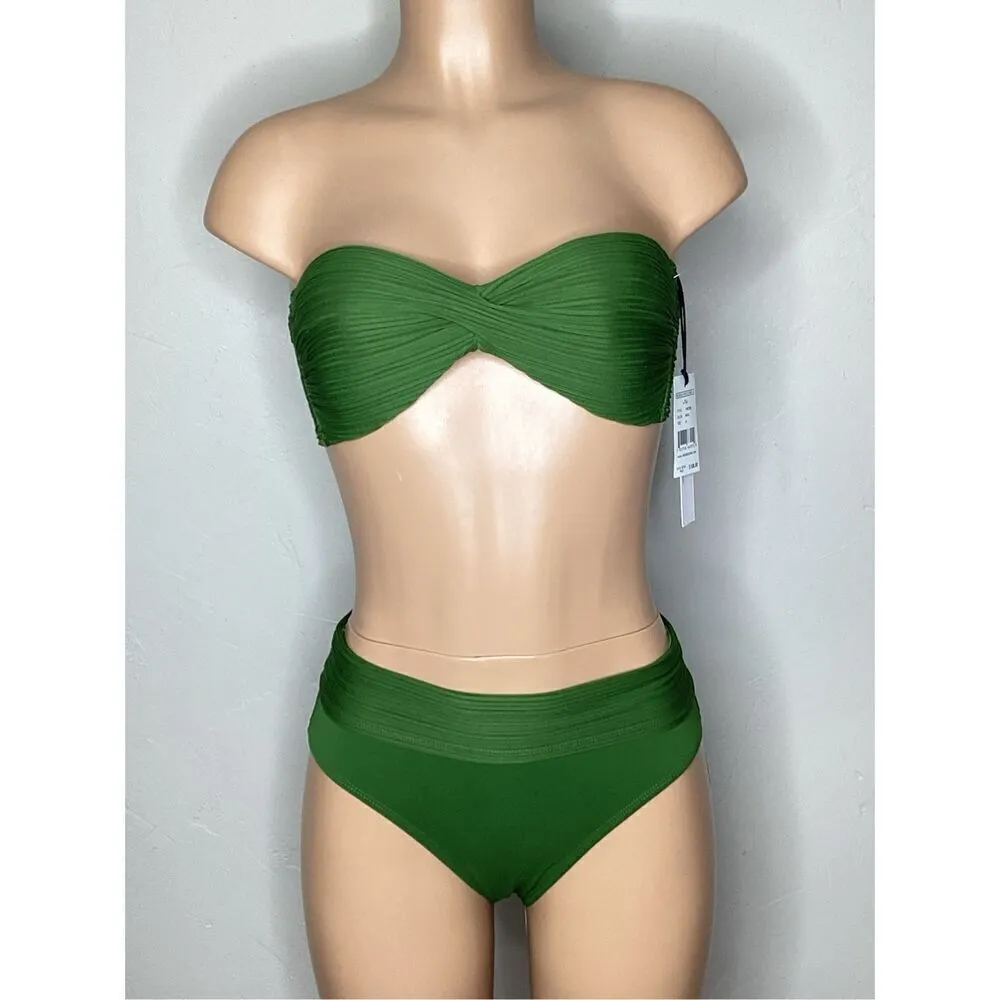 New. Robin Piccone basil green bikini. M-top/S-bottom. Retails $186 - Image 3