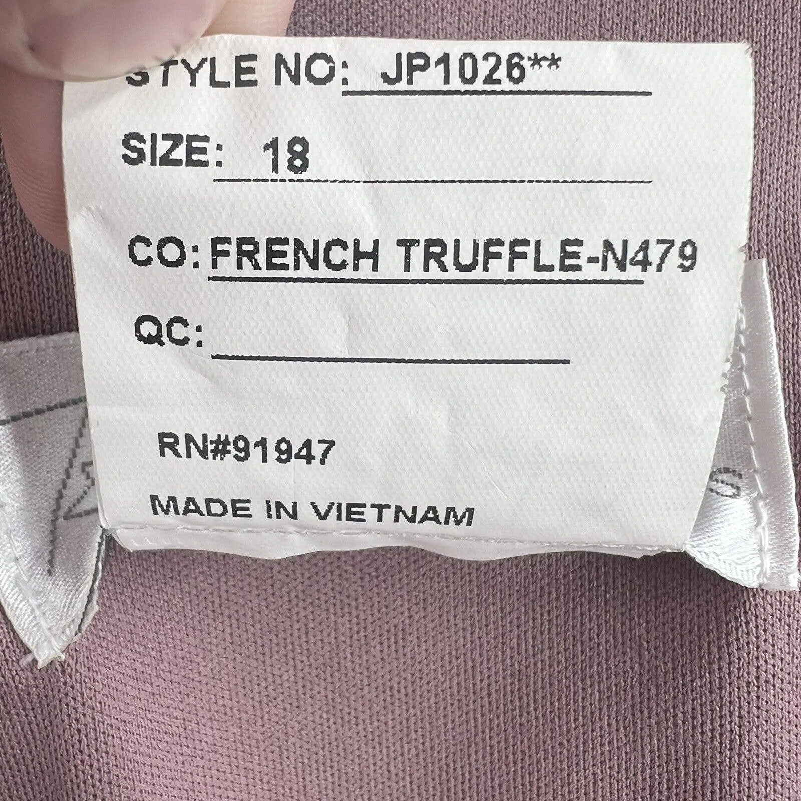 Jenny Packham JP1026 Stretch Wrap‎ Dress French Truffle 18 New Pink - Image 8