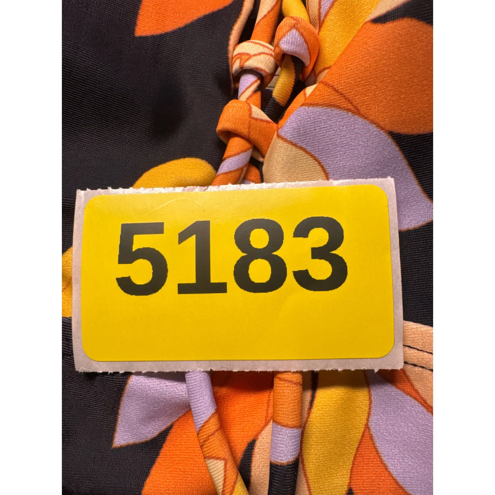 Daci 16W Floral Swim Dress Tankini Top Skirt Swimsuit Black Orange Yellow Purple - Image 16