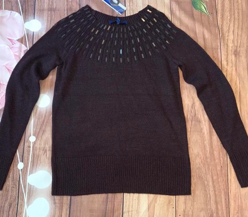 Apt 9 Plum Embellished Sweater - Image 2