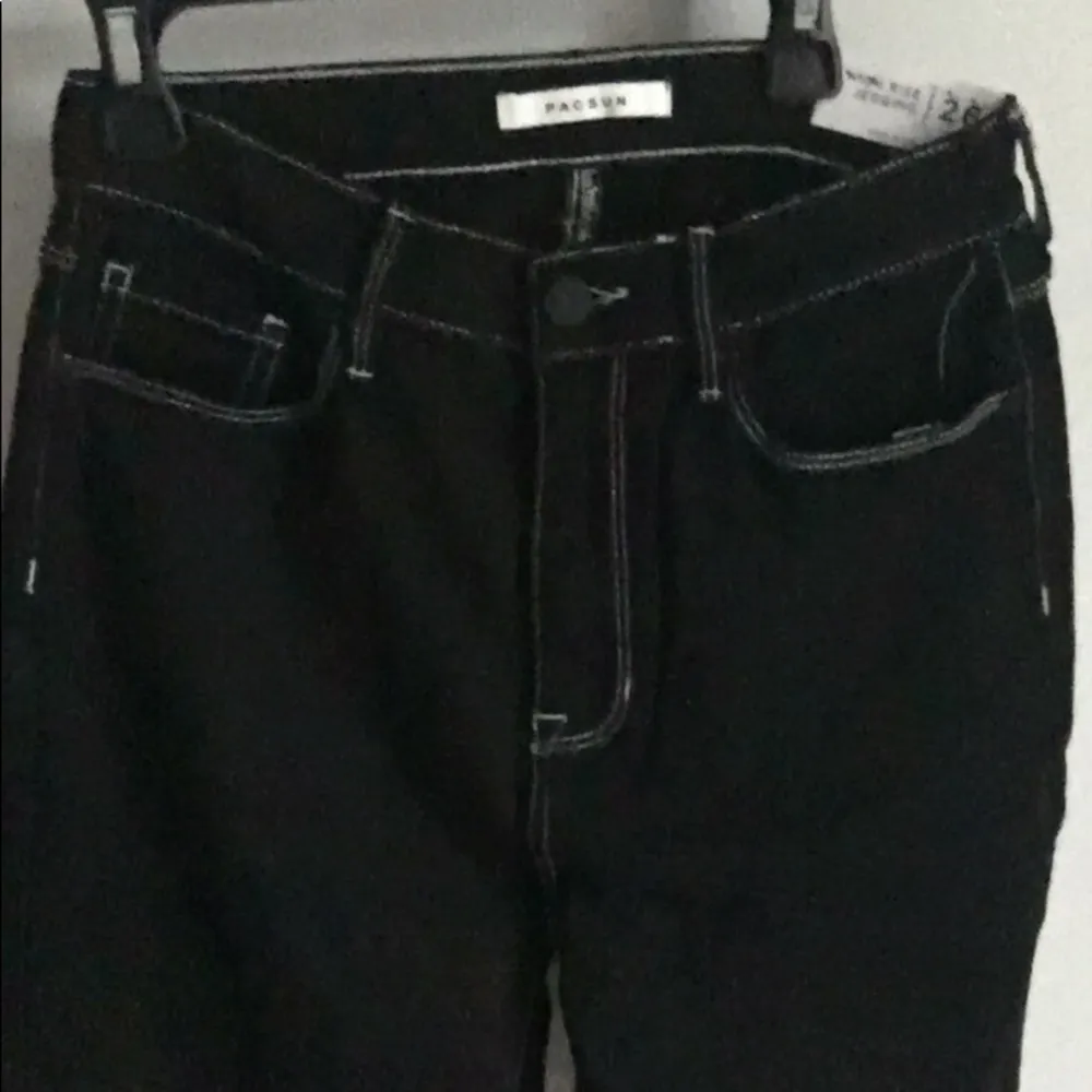 New PacSun Black High Rise 5-Pocket Denim Stretch Jegging Jean - Image 5