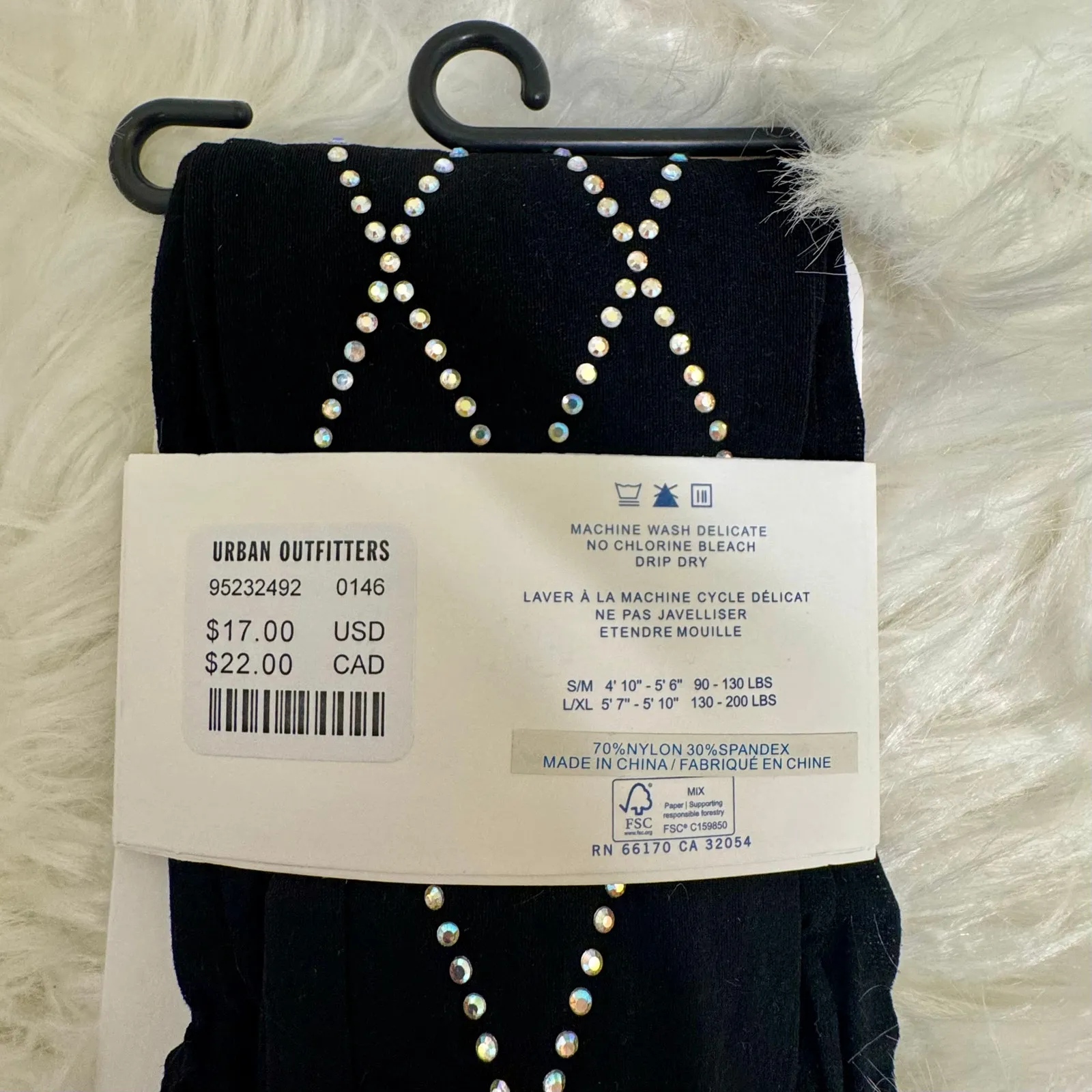 Urban Outfitters Sheer Bling Geo Sparkle Jeweled Tights Bundle Womens Sz S/M NWT - Image 5