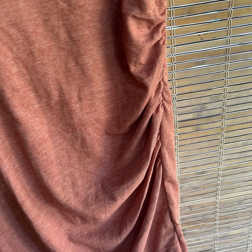 Leith   Tank Dress Size XS Salmon Gathered Fitted Dress - Image 4