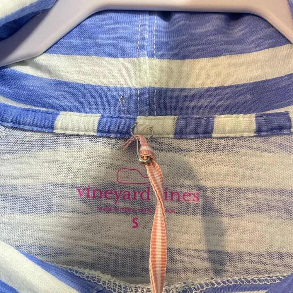 Vineyard Vines Pullover MINT Blue Womens Small Hoodie Tunic Dress Cover Up Beach - Image 7
