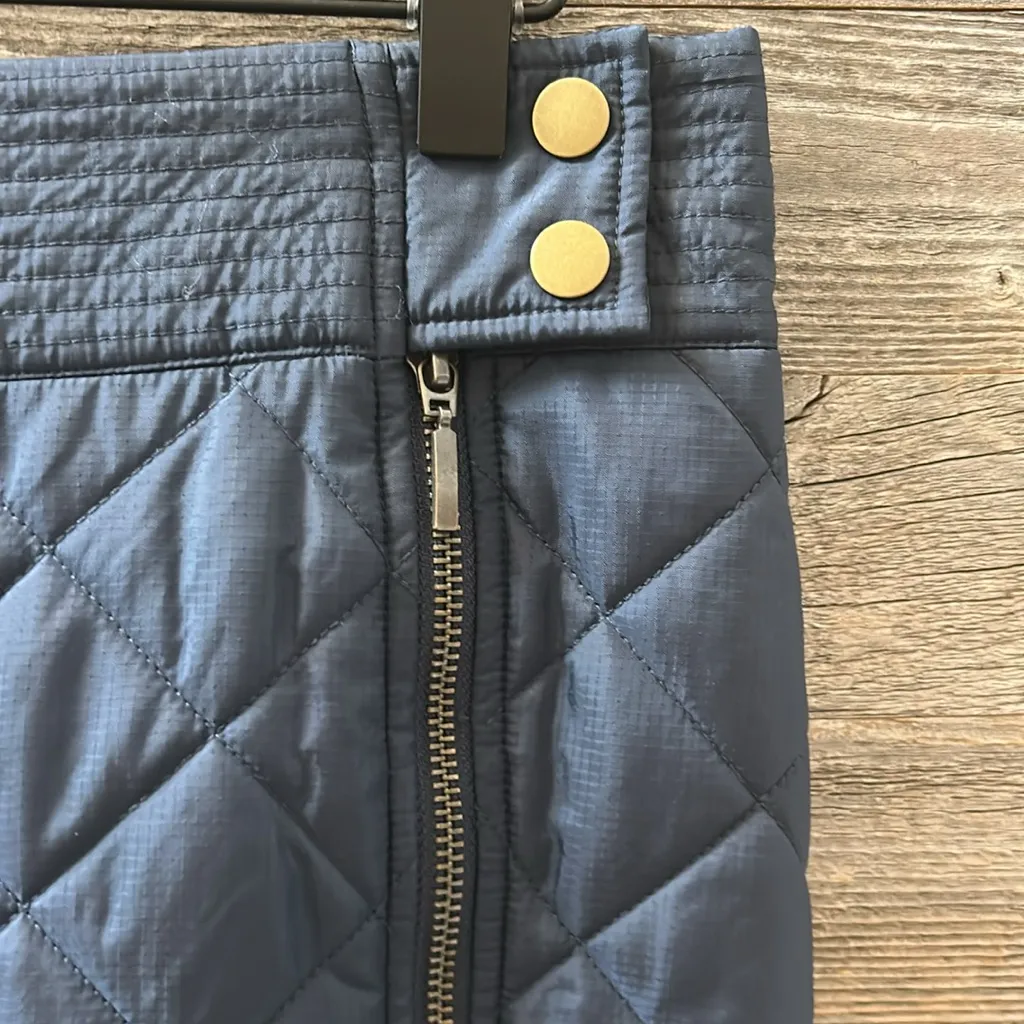 Marie Oliver Jette Skirt Midnight Blue Quilted Zipper Mini Skirt Size 6 NWT - Image 4