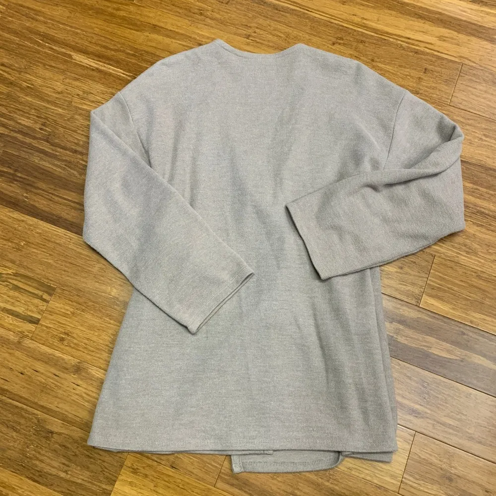 J.Jill Pure Jill Wrap Cardigan Womens Size XS Brown Knit Top Pockets Long Sleeve Tan - Image 5