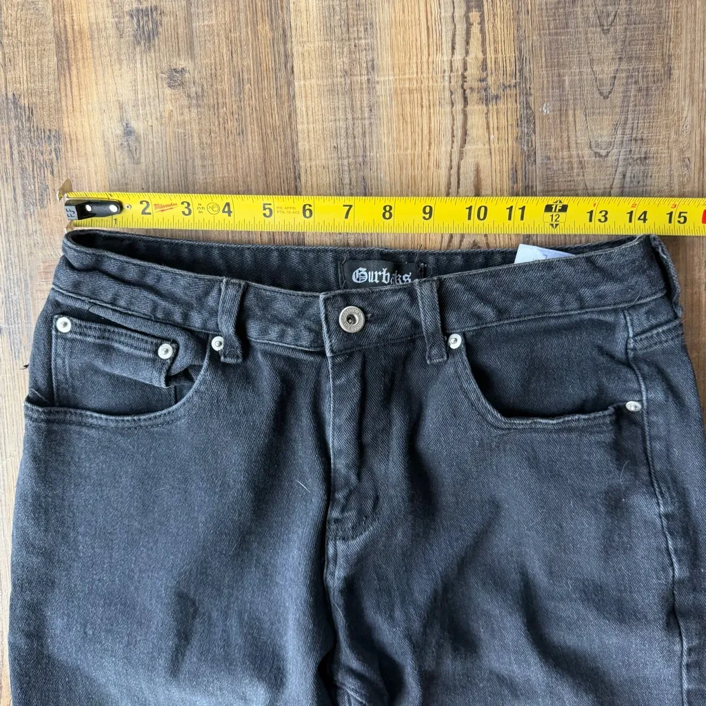 Gurbaks Women’s Black Straight Leg Jeans Size Large - Image 3