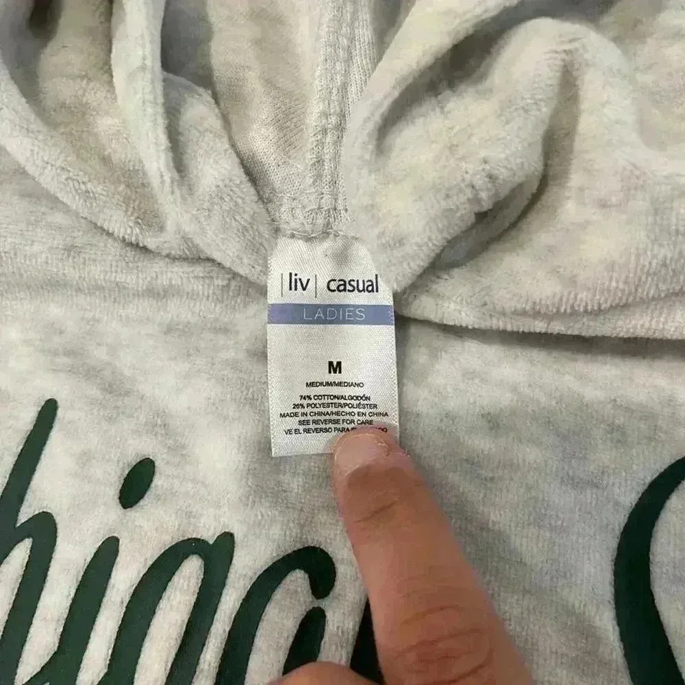 Liv Casual Michigan State University Spartans Hoodie Sweatshirt Gray WomenMedium Size M - Image 4