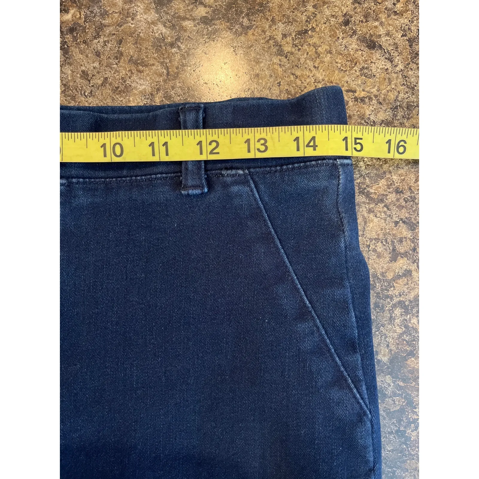 Betabrand Signature‎ Blue Denim Straight Leg Jeans Small - Image 6