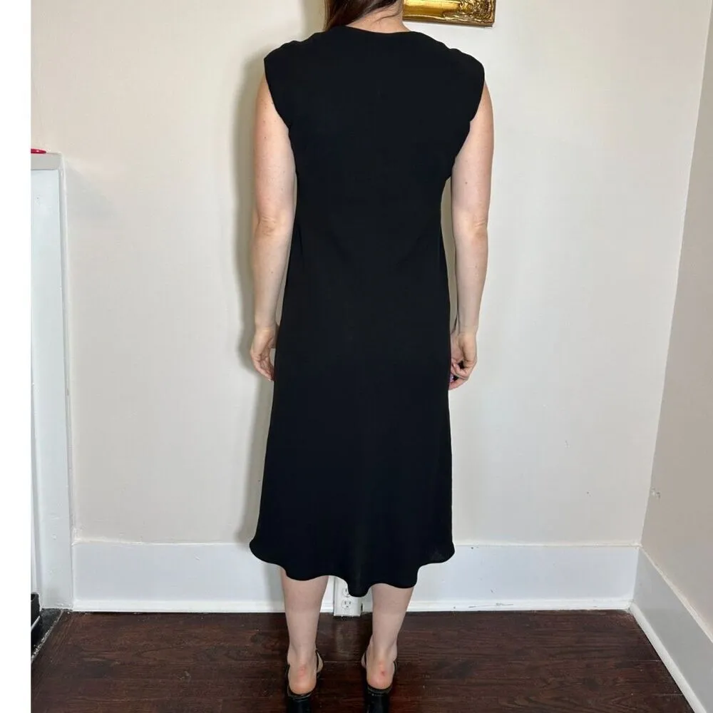 Vintage Jones New York Black Midi Dress Size 10P - Image 4