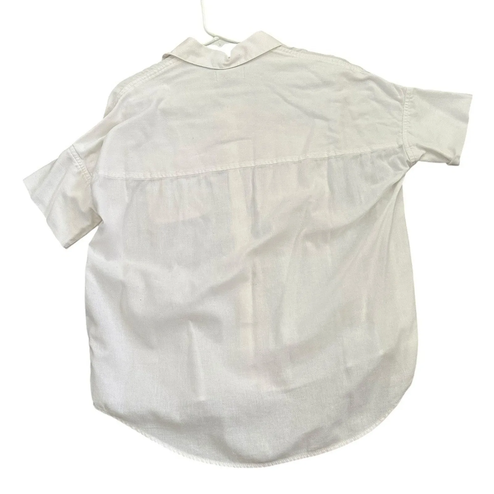 Madewell NWT White Cotton Courier Shirt in Pure White Size XS - Image 6