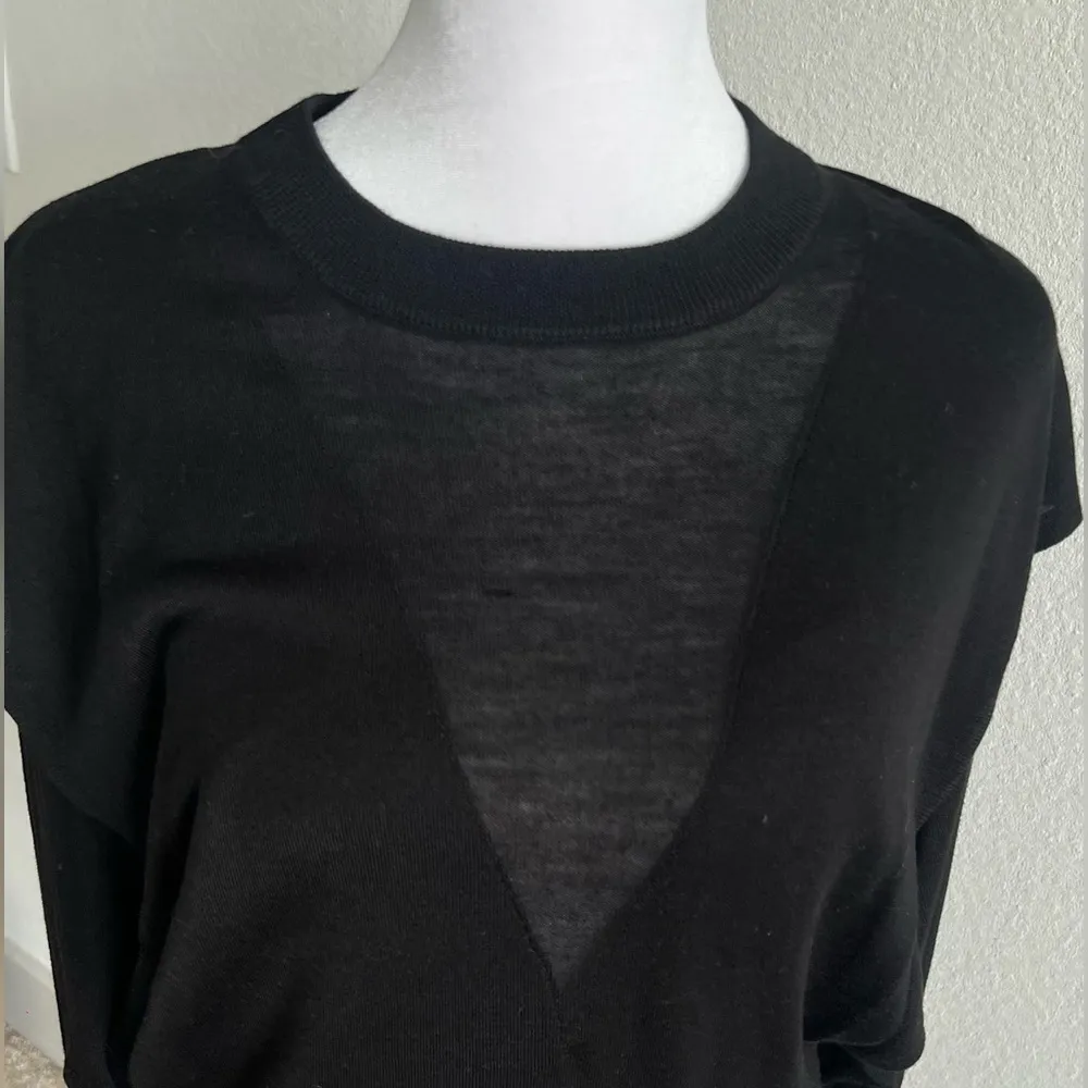 IRO Black Merino Wool & Silk blend Sweater - Image 2