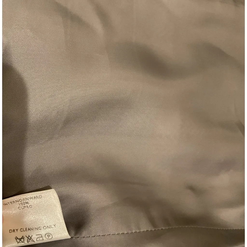 Loro Piana herringbone wool brown grey plaid check women long coat IT42 bust37 - Image 9