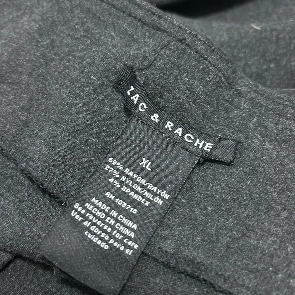 Gray Business Casual Design Zac & Rachel Stretchy Style Pants Women’s Size XL! - Image 3