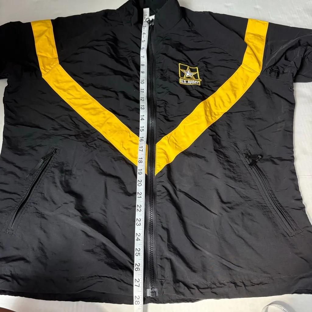 Women's U.S. Army Physical Fitness Uniform Jacket Black/Yellow Size Large Black - Image 10