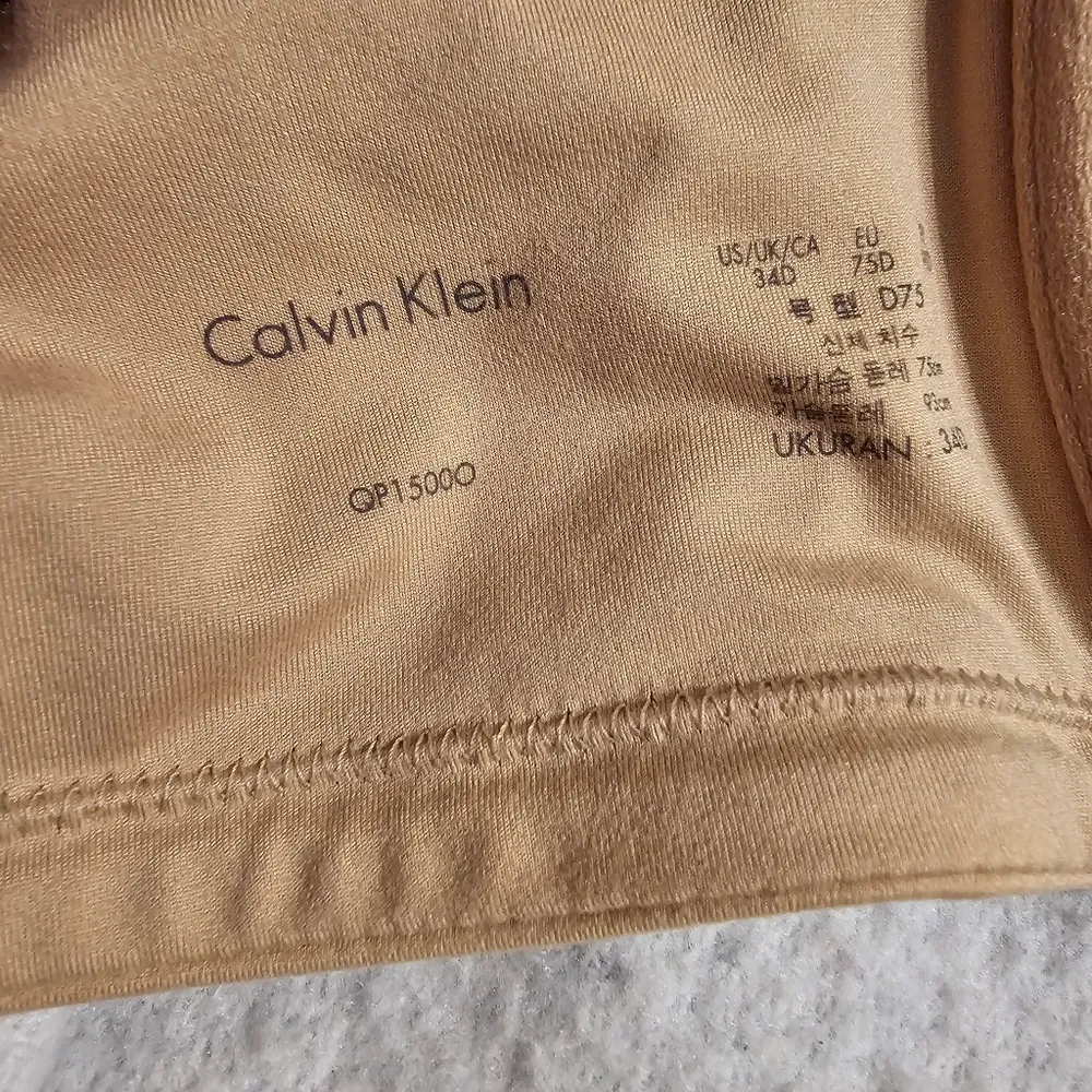 Calvin Klein Lightly Lined Nude Demi 34D Bra Tan Size undefined - Image 5