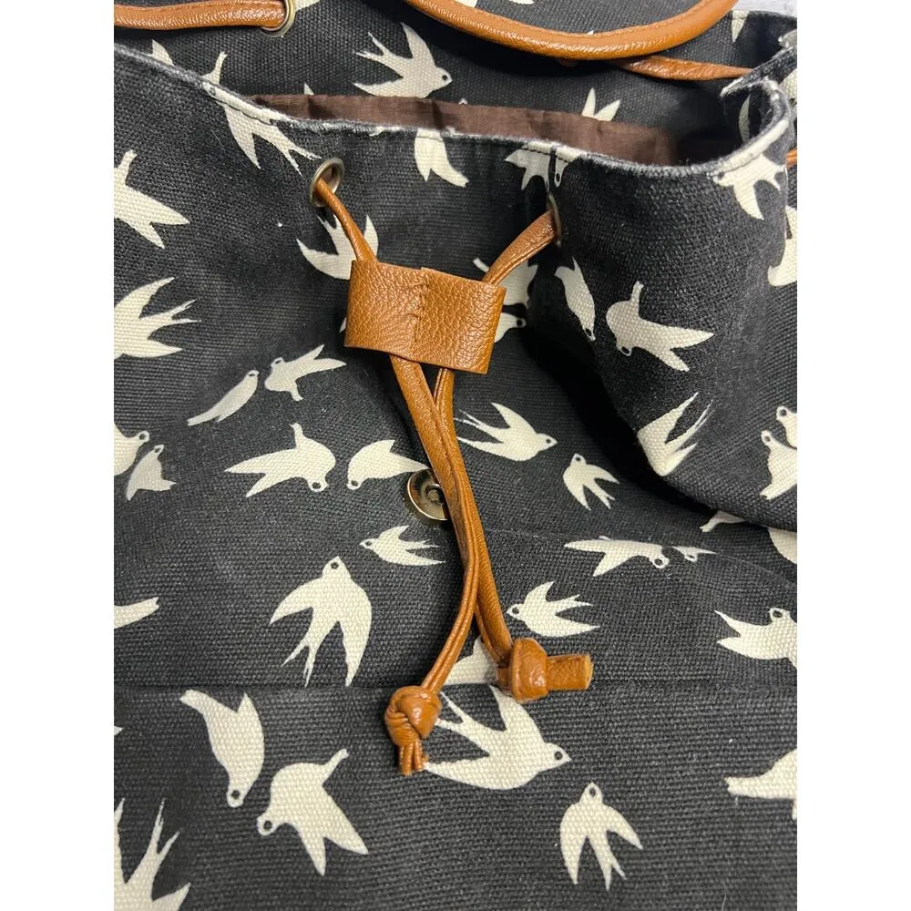Birds black and brown back pack - Image 5