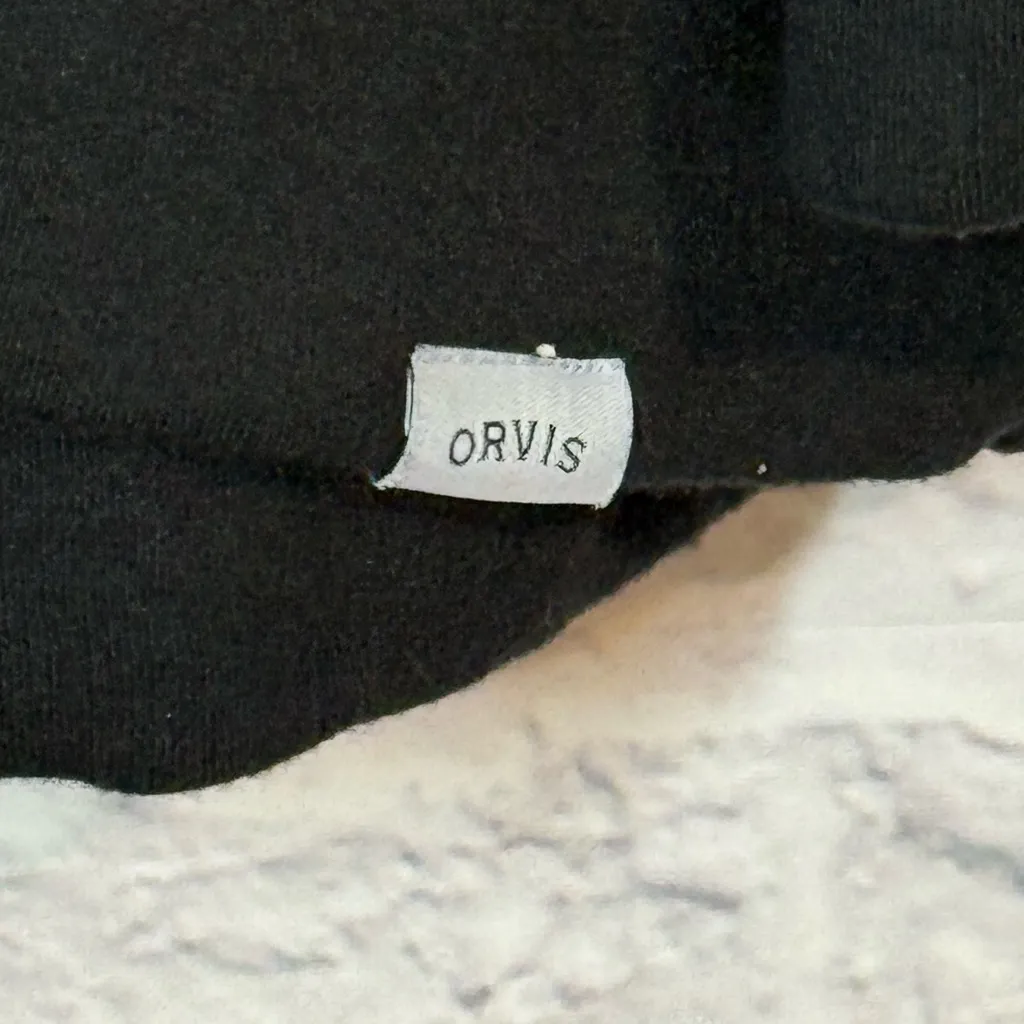 Orvis Classic Black Crewneck Sweatshirt, Large - Image 2