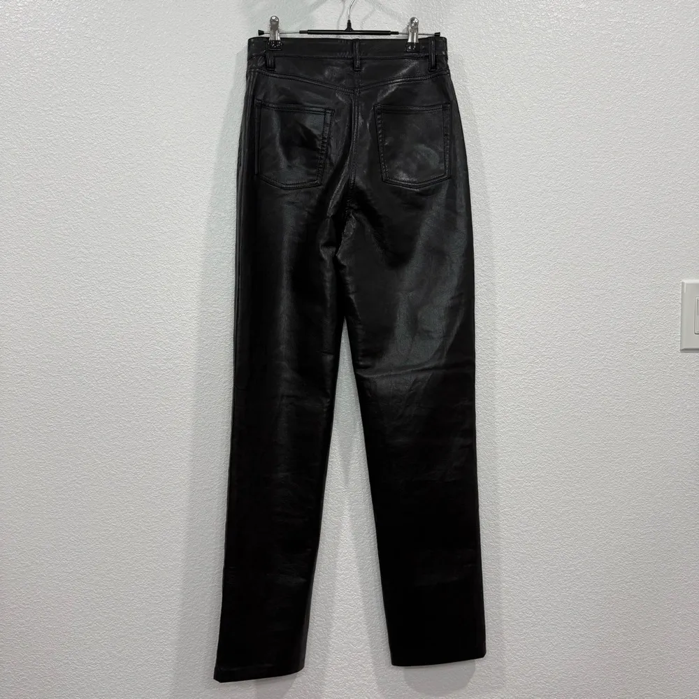 Wilfred The Melina Pant Faux Leather Straight Leg Pants 4 in Black - Image 5