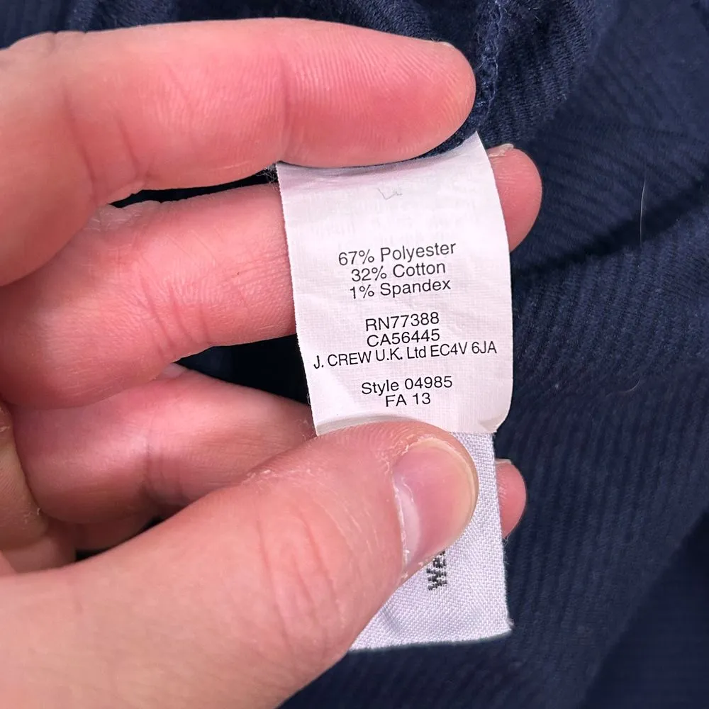 Madewell Navy‎ Blue & Black Colorblock Short Sleeve Textured Knit A-Line Dress 2 - Image 8