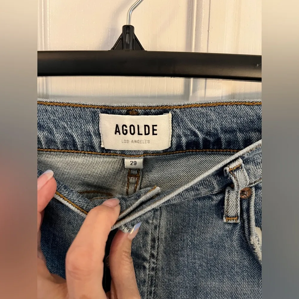 AGOLDE 29 Nico High-Rise Slim Fit Jeans in Rooted - Image 5