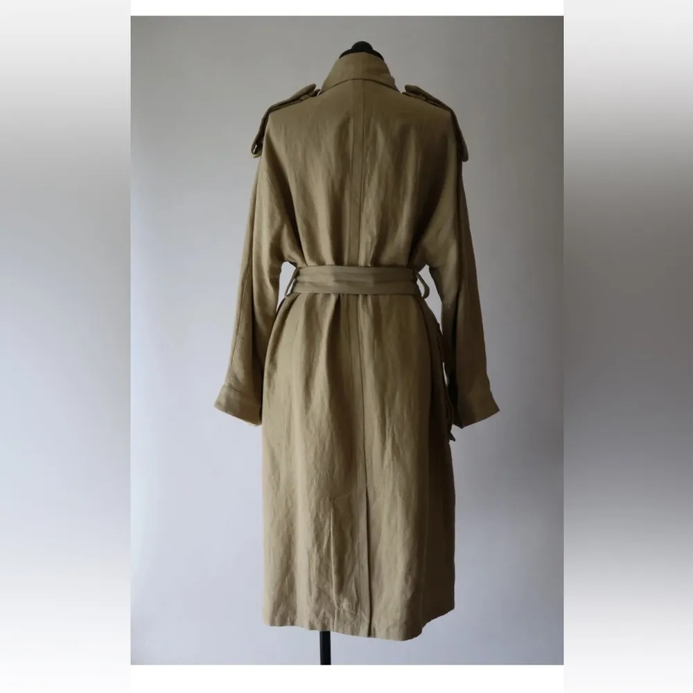 NEW & Other Stories Beige Oversized Belted Trench Coat Stockholm Atelier - Image 7