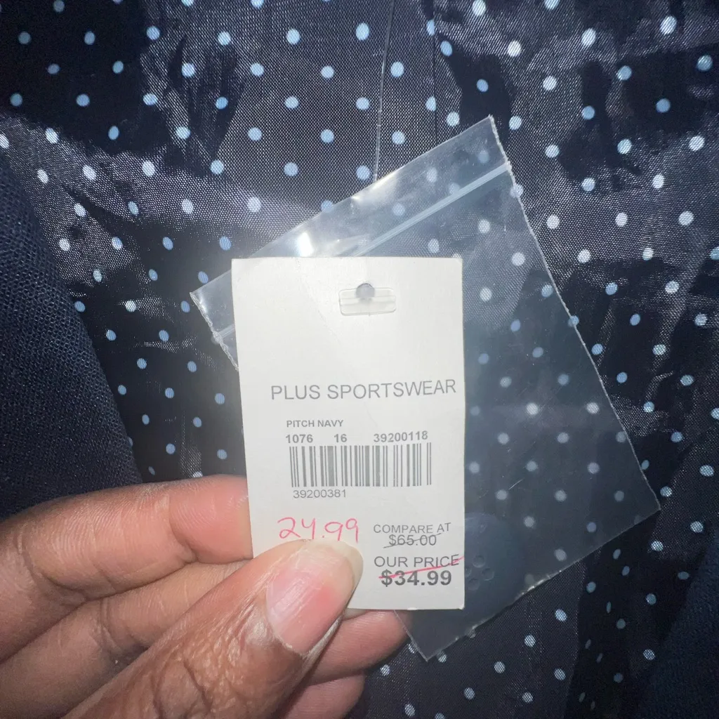 Cato NWT Plus Size 20W Pitch Navy Sportwear Blazer - Image 4