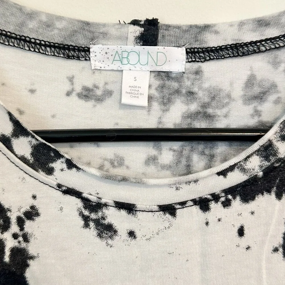 NWT Abound by Nordstrom Black & White Short Sleeve Casual Shirt Dress - S - Image 3