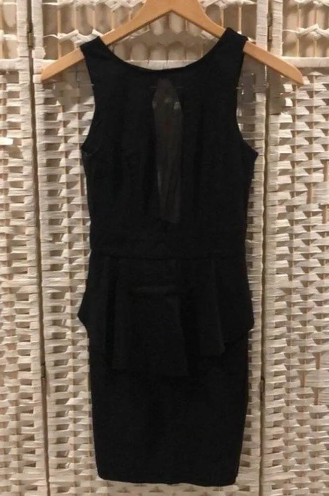Lulus Form Fitting Mesh Peek-A-Boo Cut Out Mini Dress Size Small - Image 9