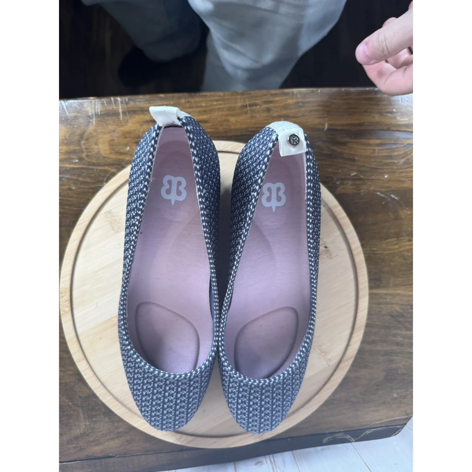 Betabrand Blue All Weather Almond Closed Toe Wedges Slip On Shoe Size 8.5 Nwot - Image 9