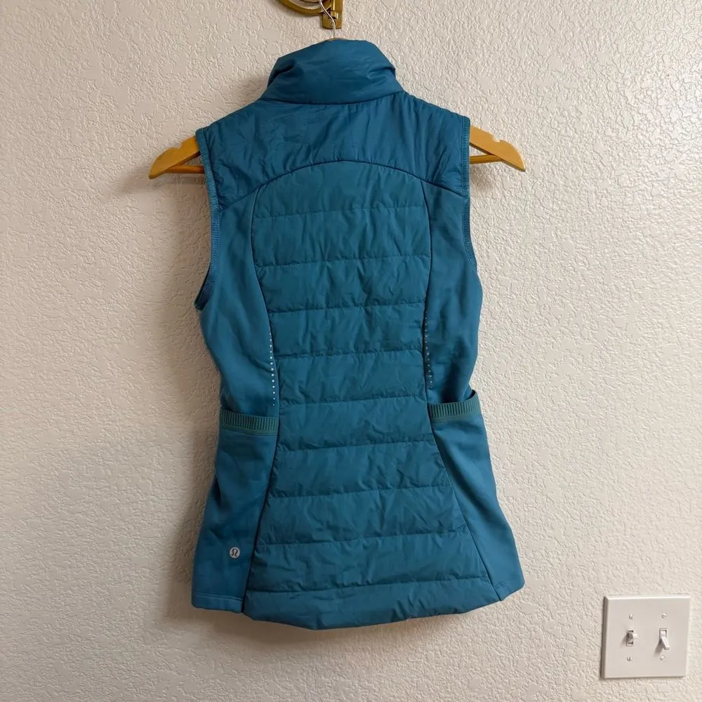 Lululemon  Down for It All Vest Oceanic Size 4 BNWT - Image 2