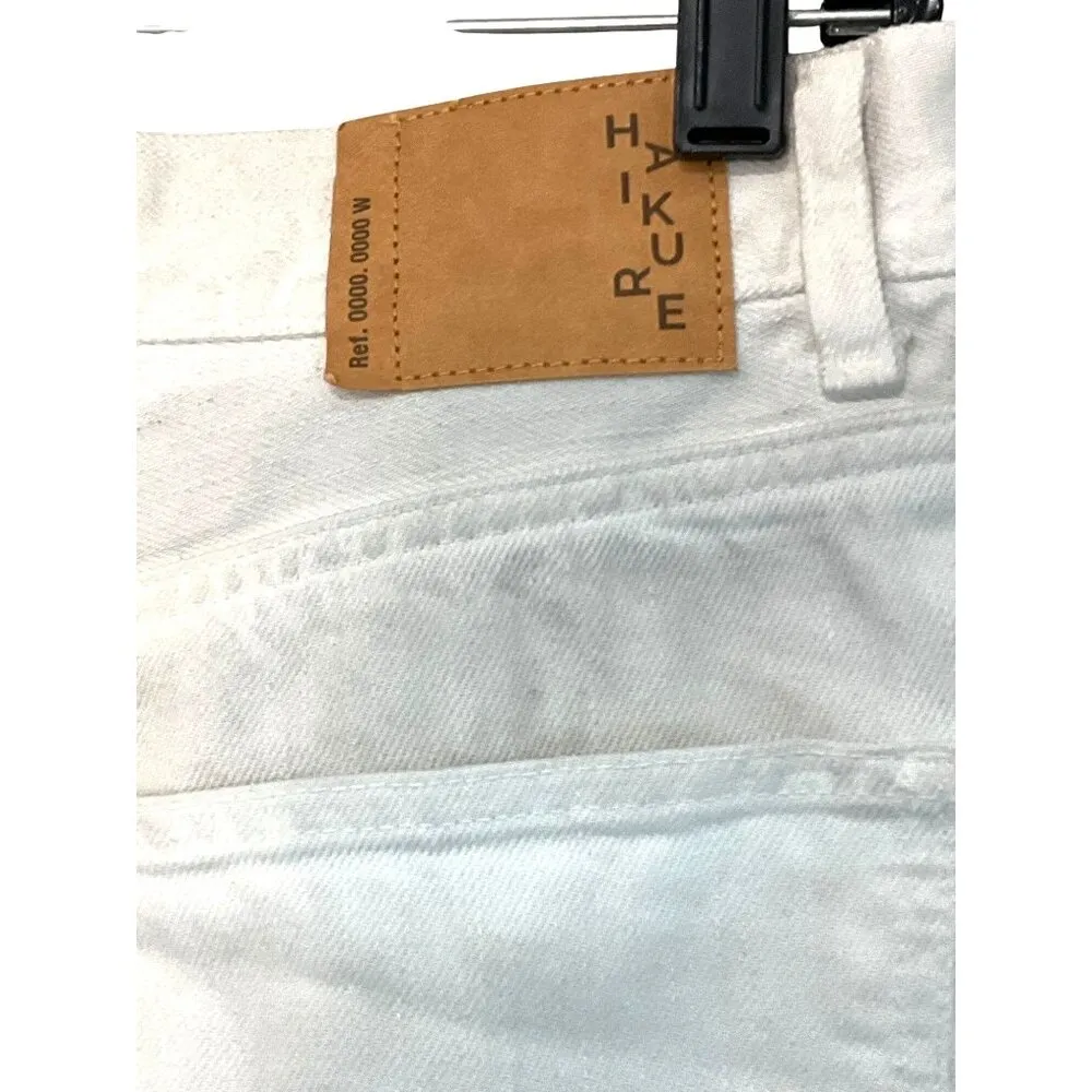 Haikure Korea Napoli Straight Leg Jeans in White 29 New Womens Denim Pants - Image 8