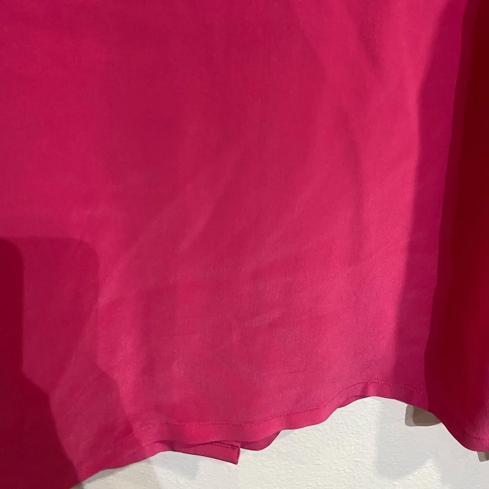 Equipment Femme Pink Neck Scarf Button Down Sz S - Image 10