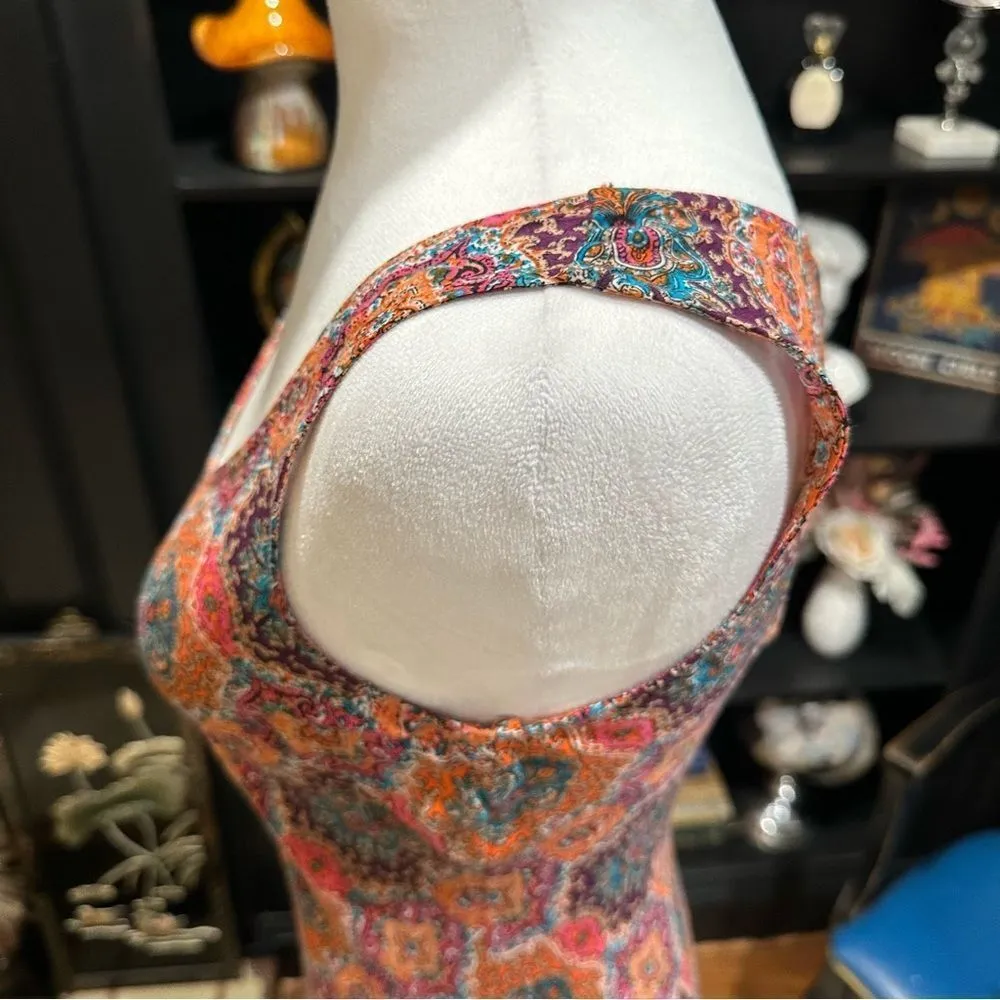 Sundance Terra Maxi Sleeveless Dress Size Small Orange - Image 6