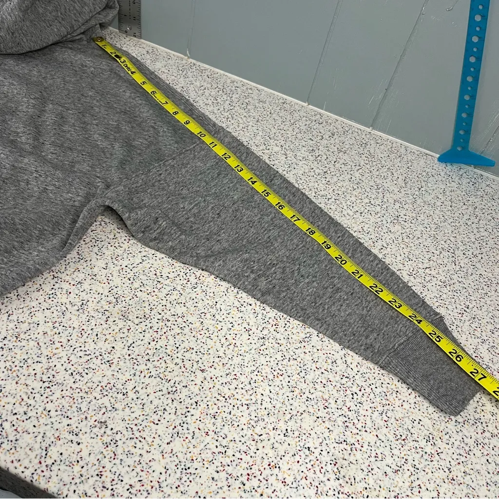 NWT POLO Ralph Lauren Cropped Hoodie Sweatshirt Gray Cotton Blend Women’s XXS - Image 7