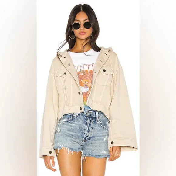 Free People‎ Dreamers Cropped Knit Jacket - Image 2