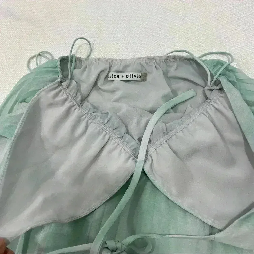 Alice Olivia Tie-Dye Print Midi Length Dress size 0 - Image 9