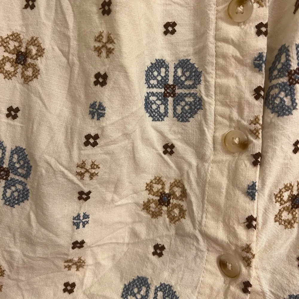 Torrid Embroidered Square Neck Flutter Short Sleeve Top - size 0 - Image 3