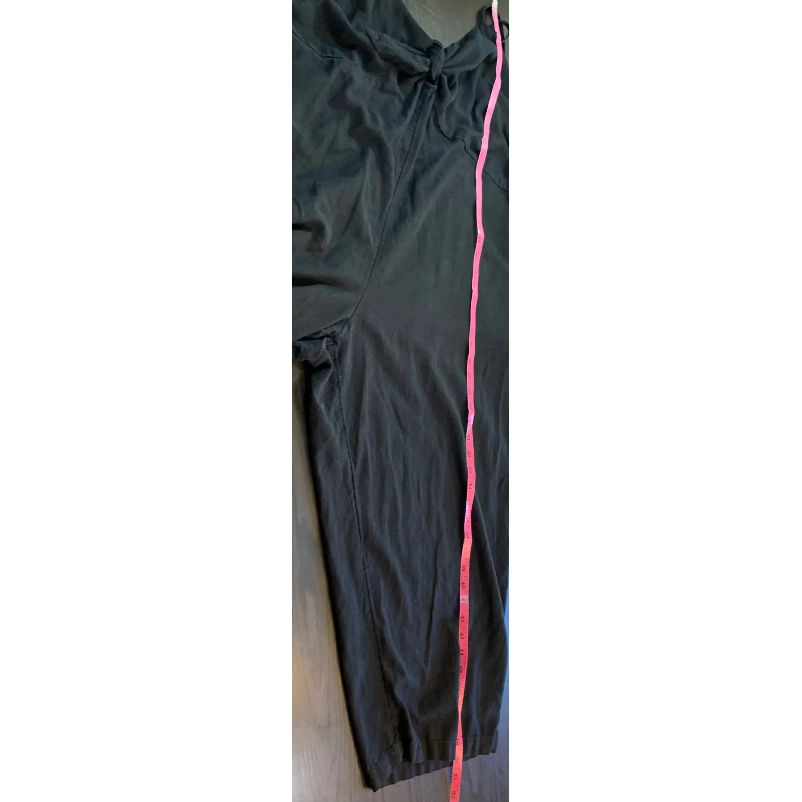 Old Navy Women's 3X Black Linen Blend Sleeveless Knotted Tie Jumpsuit‎ - Image 10