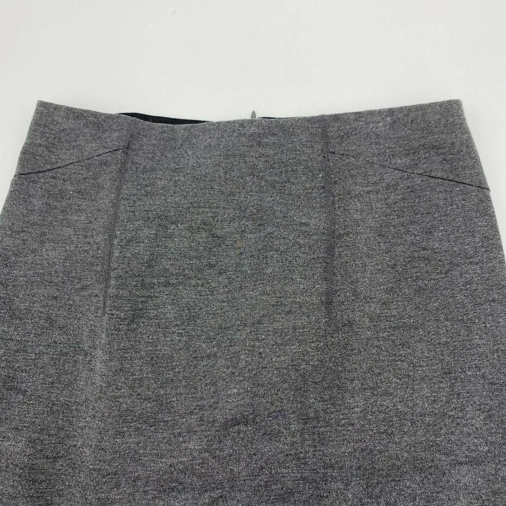 Ann Taylor Sz 2P Petite Gray Rayon Stretch Pencil Skirt - Image 2