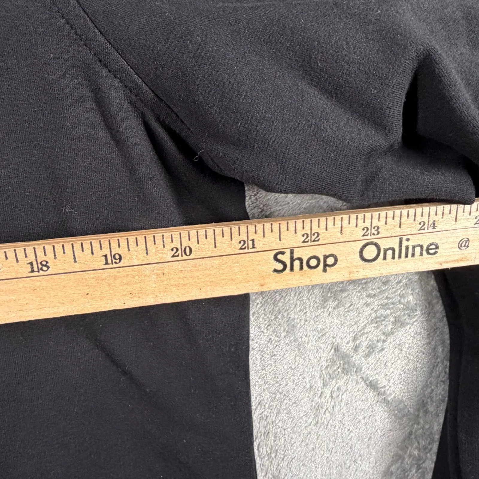 Anne Klein Sport Black Full Zip Hoodie White Trim Pockets Womens XL Athleisure - Image 10