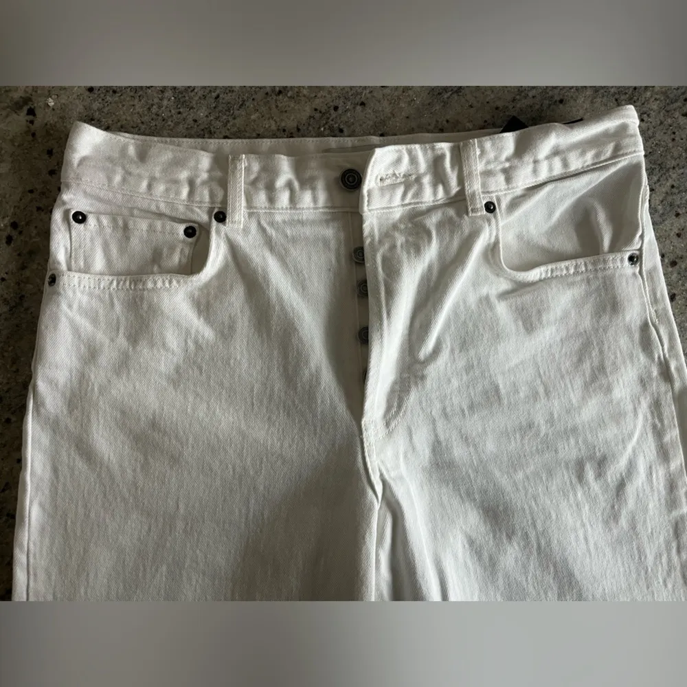 ZARA Boyfriend Jeans - White Oyster - Size 8 - Image 5